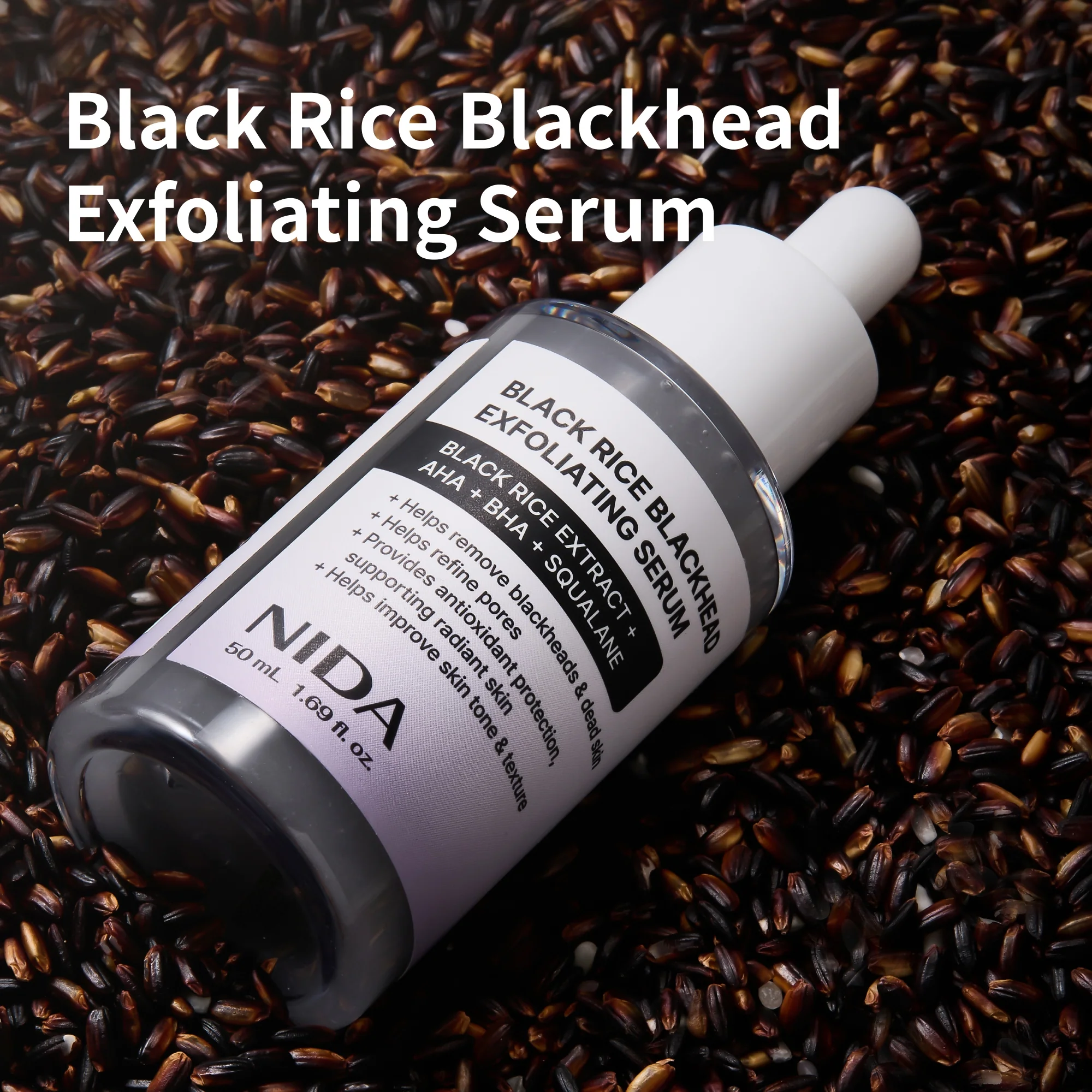 NIDA Black Rice Blackhead Exfoliating Serum - Image 2