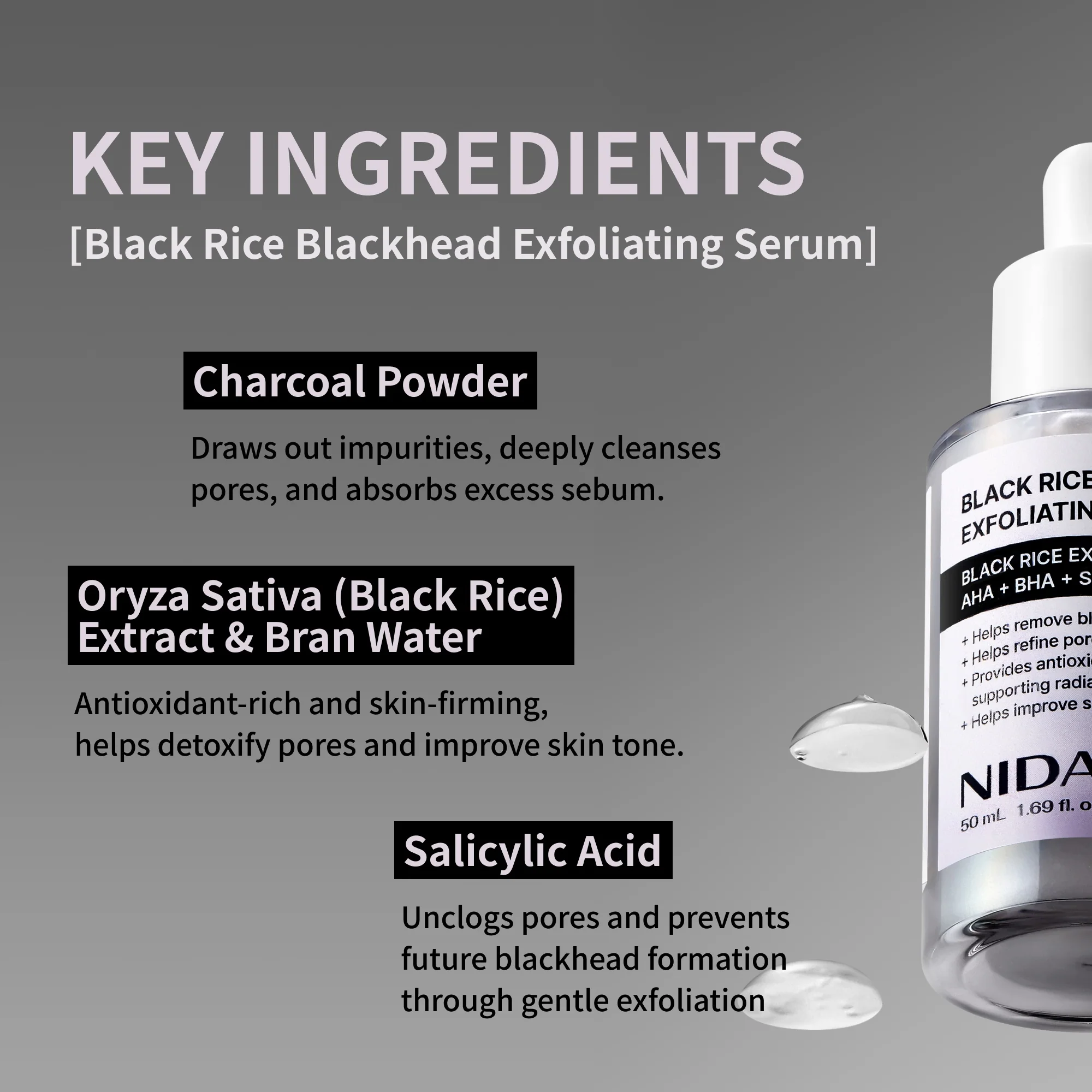 NIDA White Black Exfoliating Serum Duo Bundle - Image 8