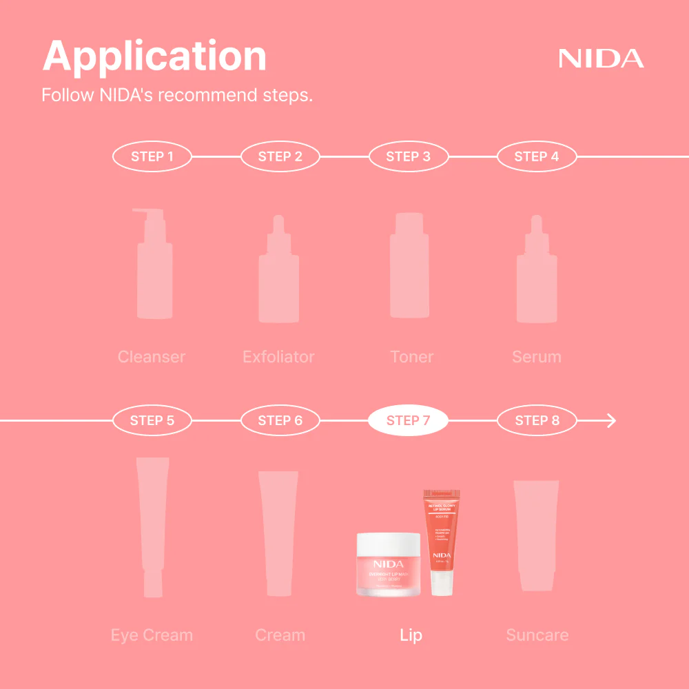 NIDA Ultimate Lip Care Set (Lip Serum + Lip Mask) - Image 10