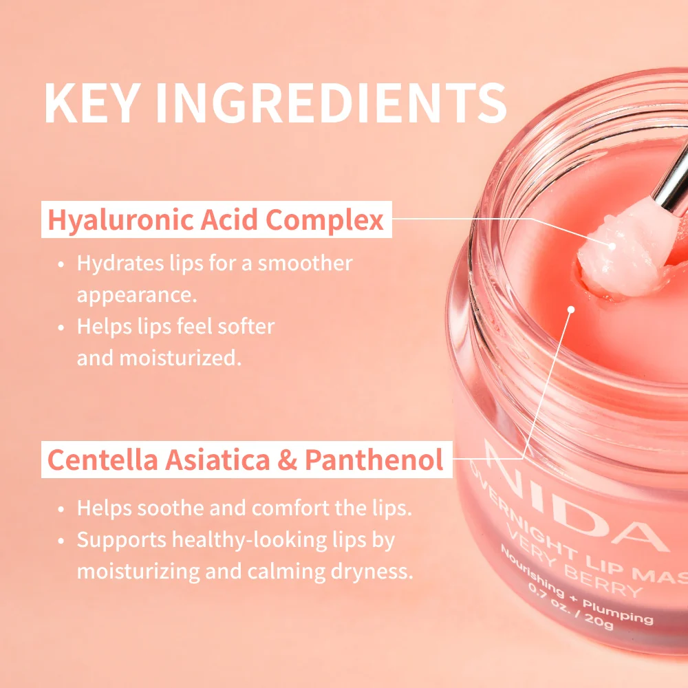 NIDA Ultimate Lip Care Set (Lip Serum + Lip Mask) - Image 8