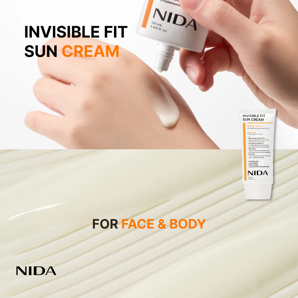 NIDA Invisible Fit Sun Duo (Serum & Cream) - Image 6
