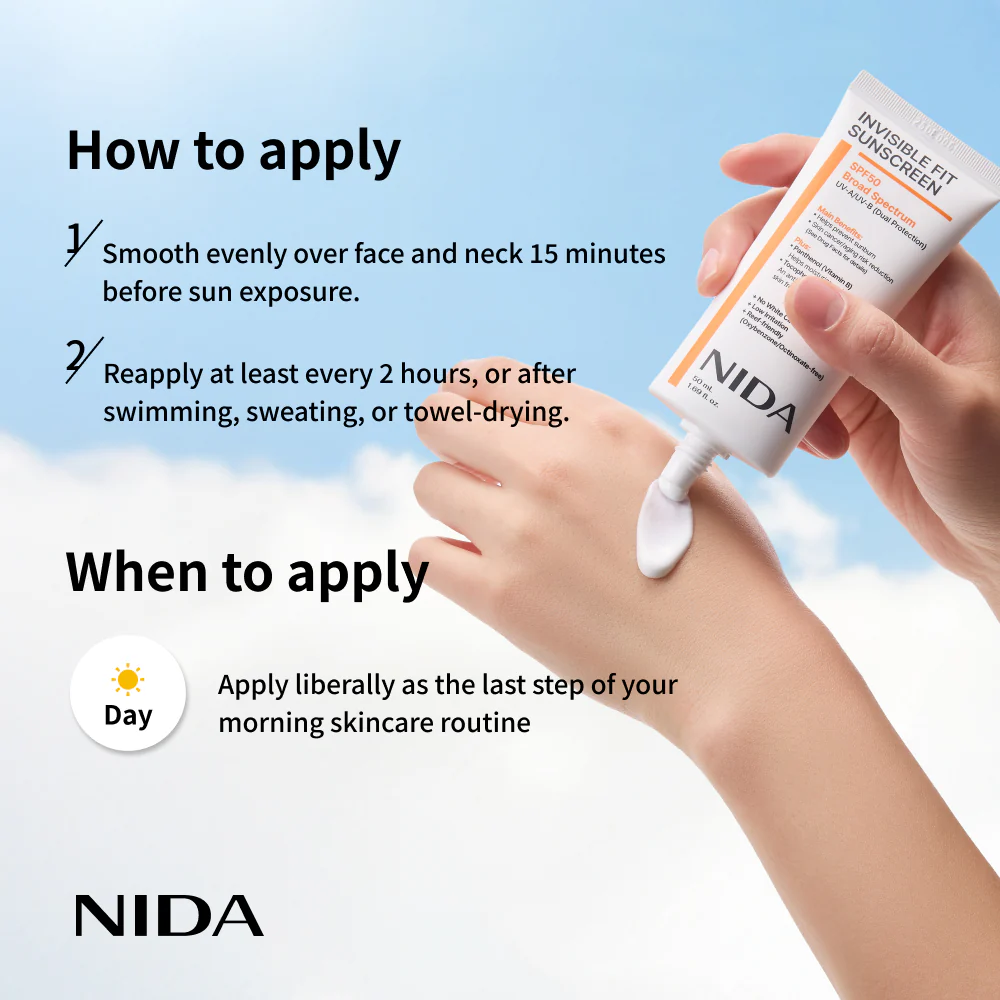 NIDA Invisible Fit Sunscreen for Face & Body - Image 5