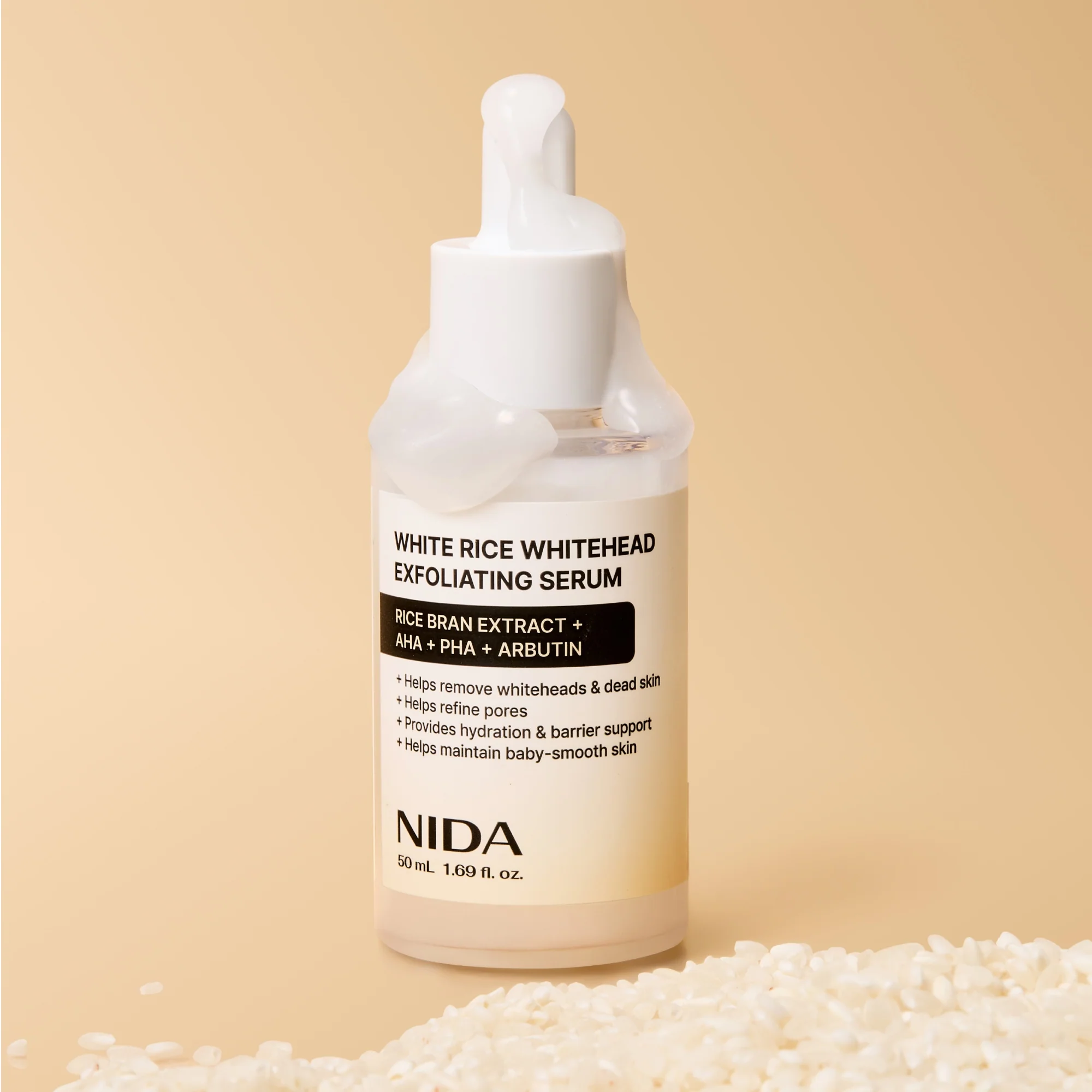 NIDA White Rice Whitehead Exfoliating Serum - Image 10