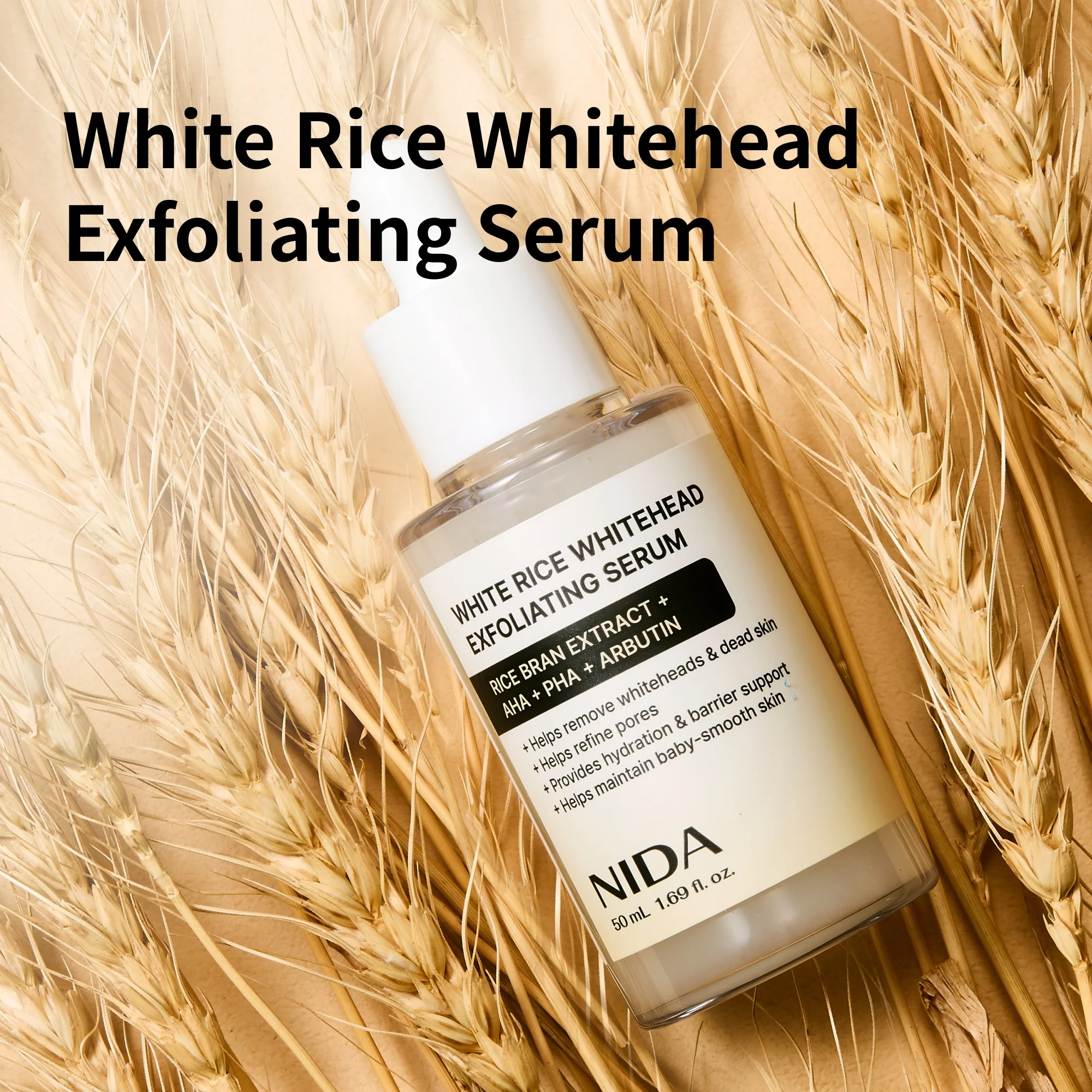 NIDA White Rice Whitehead Exfoliating Serum - Image 2